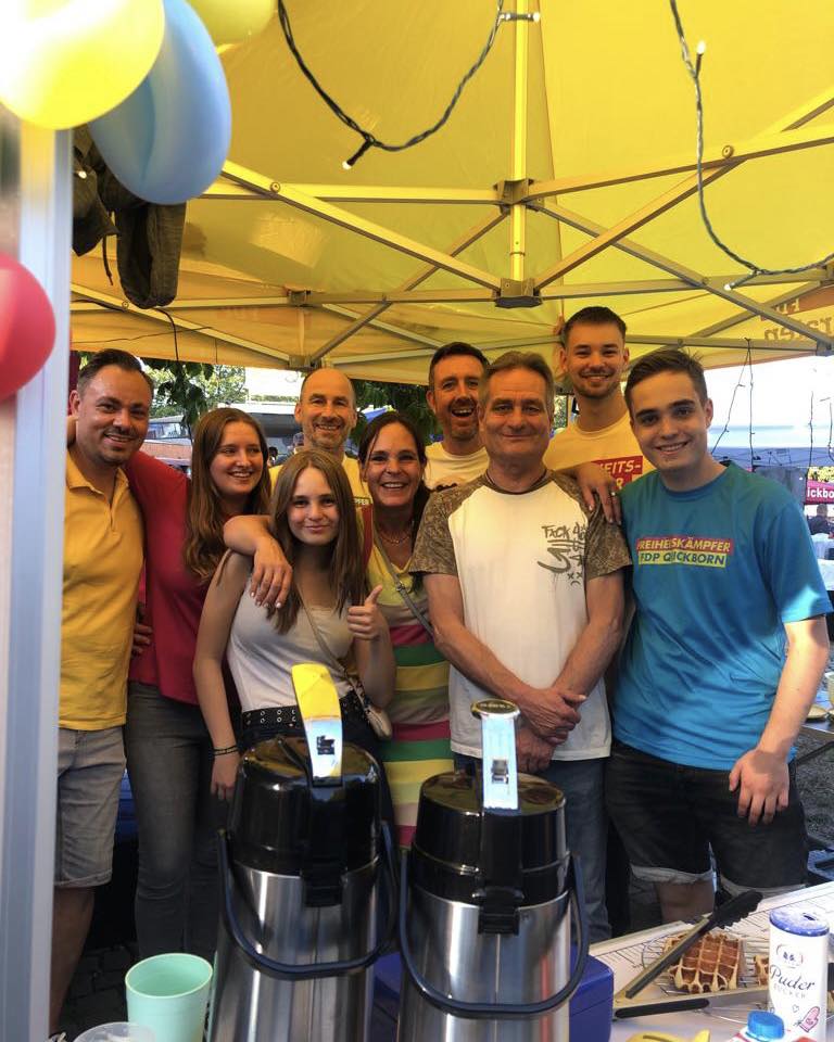 Voller Einsatz der FDP auf dem diesjährigen Eulenmarkt